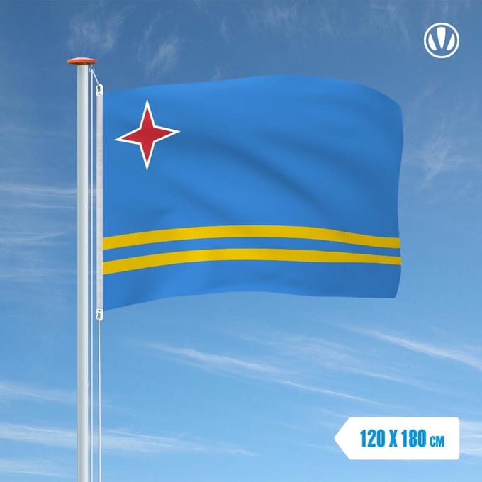 Vlag Aruba 120x180cm