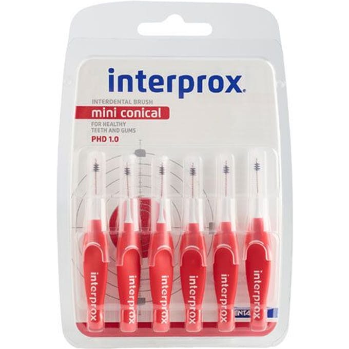 Interprox Mini Conical - Rood - PHD 1,2 mm - 6 Ragers