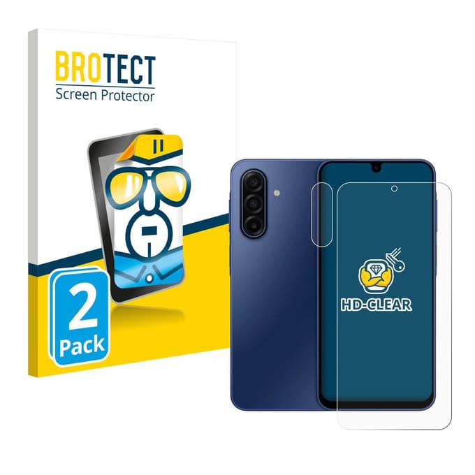 BROTECT - Screenprotector voor Samsung Galaxy A17 4G (Voor+Camera) - Folie Beschermfolie transparant 2 Stuks