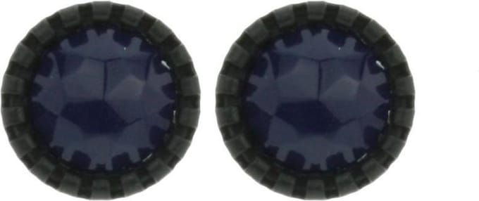 Behave - Oorstekers - Rond 1,3 cm - Donker Blauw