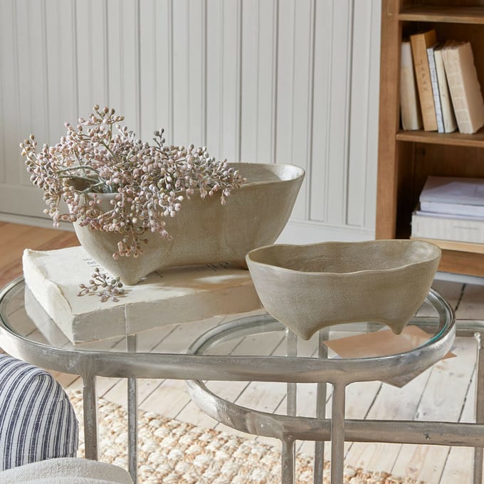 LOBERON Schaal set van 2 Maelida beige