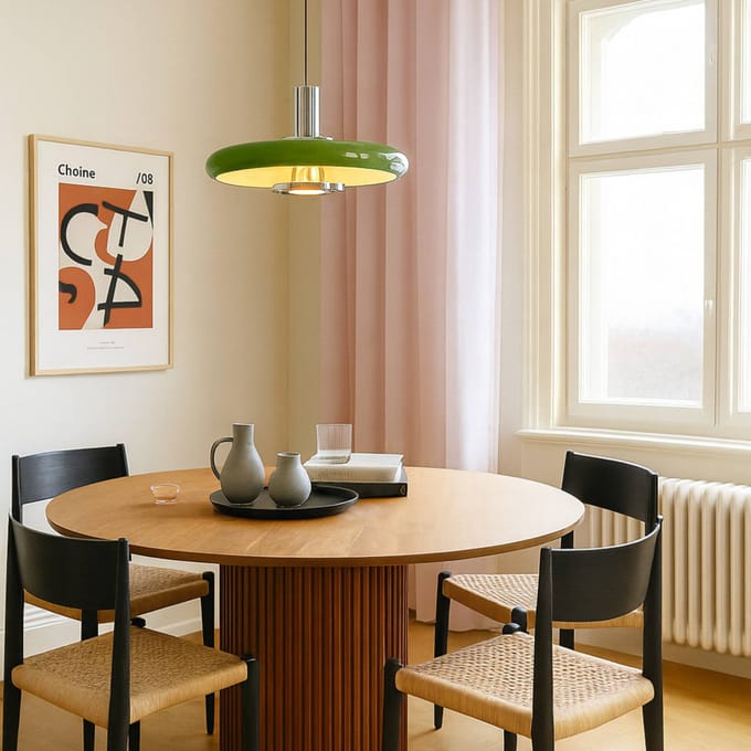 Lindby - hanglamp - 1licht - Metaal - H: 3.6 cm - E27 - groen