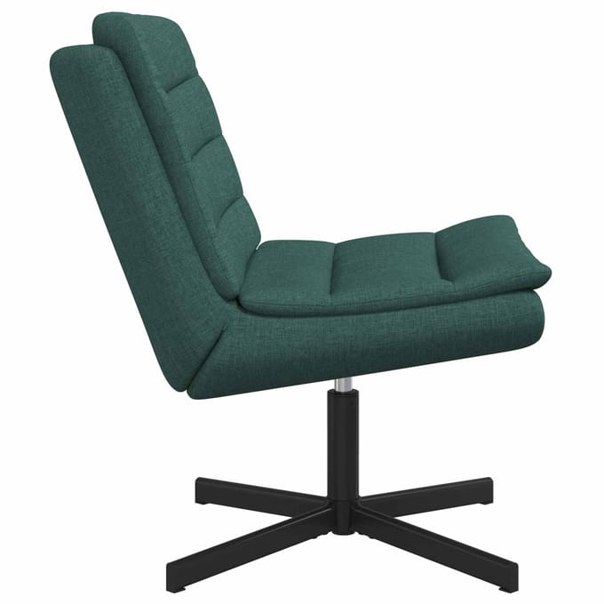 vidaXL - Draaistoel - Donkergroen - 63 - x - 75 - x - 76 - cm - Stof
