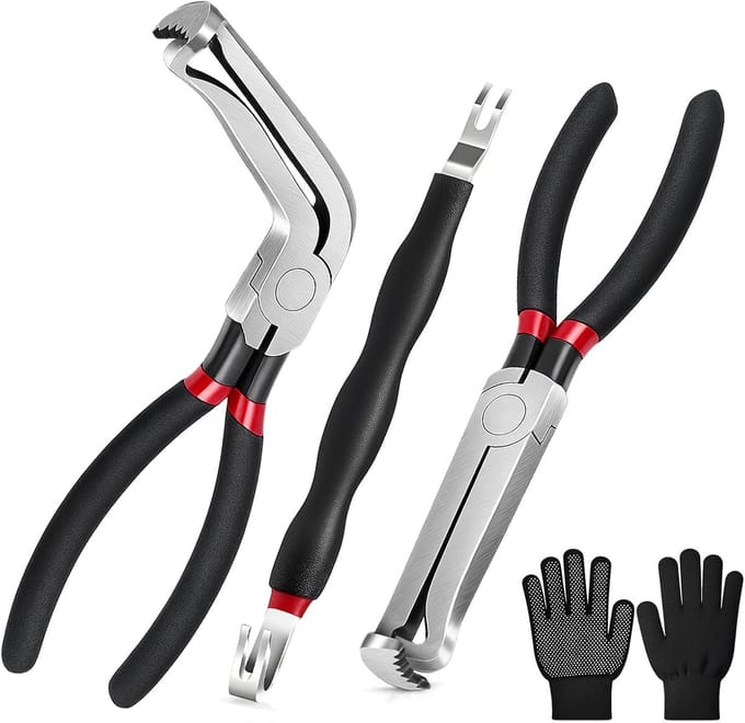 Gereedschapset Autoconnectoren - Ontgrendelingsset - Auto Elektra - 3-delige Set - 22 cm - Zwart