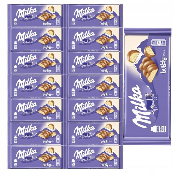 Milka Melkchocolade Bubbly Wit 95 g