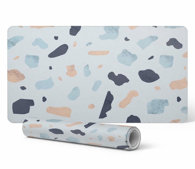 Designer laptop beschermmat met abstracte stippen, 120x60 cm