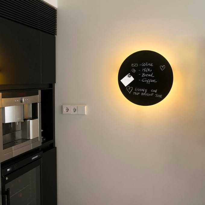 FARO BARCELONA Wandlamp Board met LEDs, beschrijfbaar, 45 cm