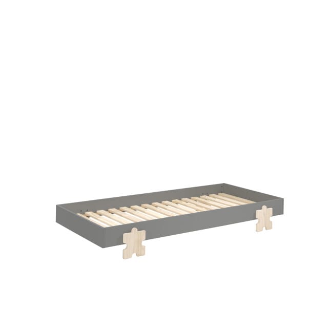 LUCEVI - Modulo Puzzle Stapelbare bedden - 3 stuks - Grijs - 90x200 cm