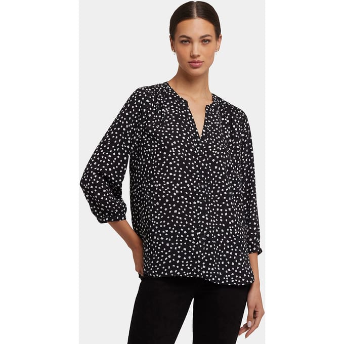 Pintuck Blouse | Francoise Dots