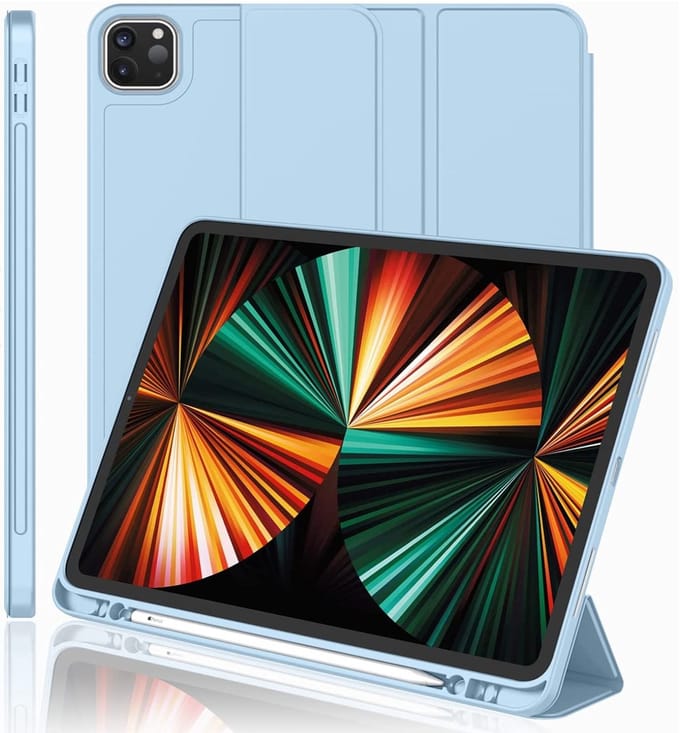 EtuiTab - Smartcase Tablethoes - Apple iPad PRO 11 2021 2020 - Met Rysikruimte - Blauw