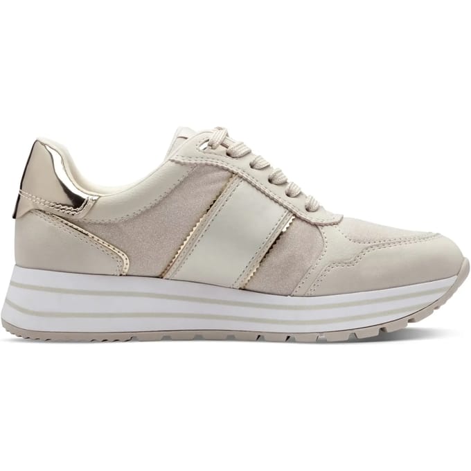 Tamaris Essential Sneakers beige Textiel - Dames