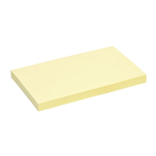 Memoblok Quantore 76x127mm geel 100 vel