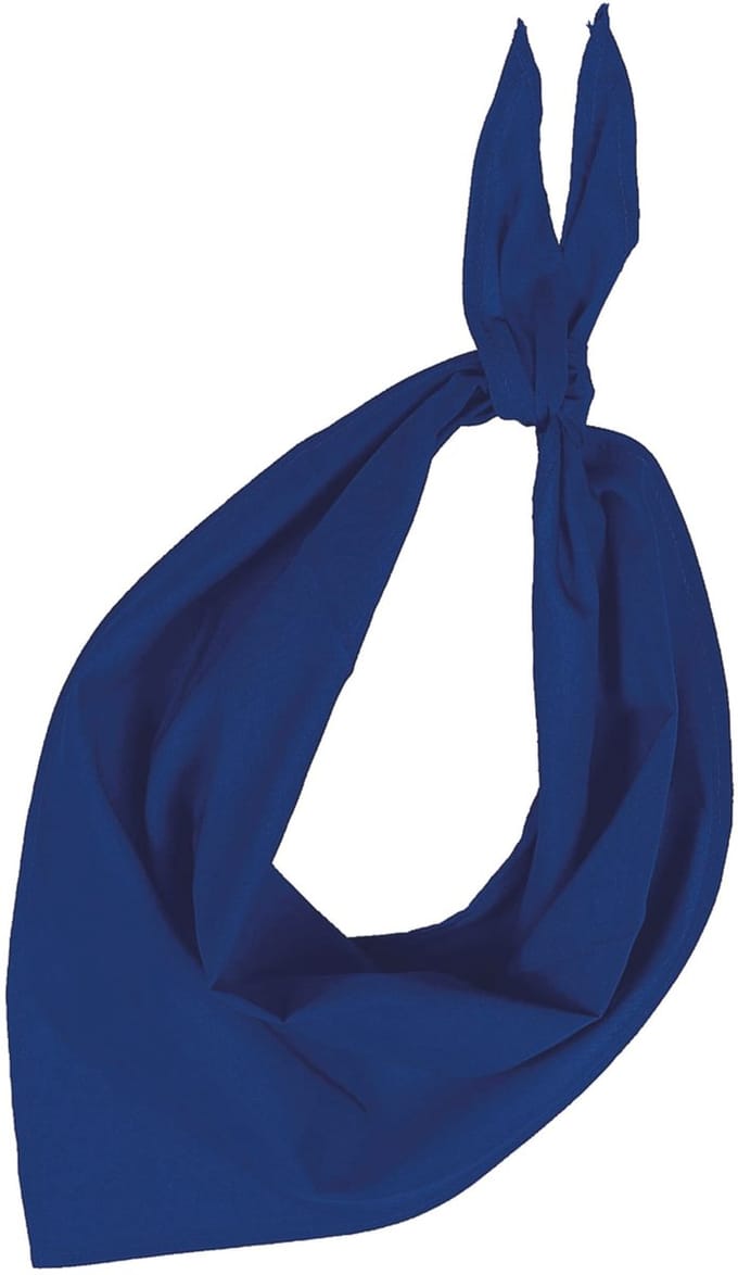 Zakdoek bandana kobalt blauw
