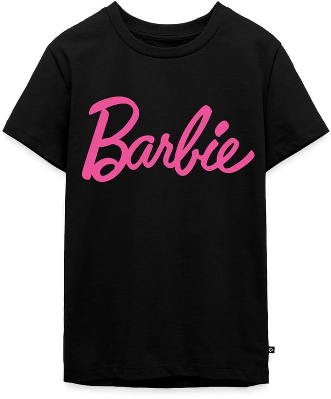 Barbie Klassiek Logo Premium T-Shirt Tiener