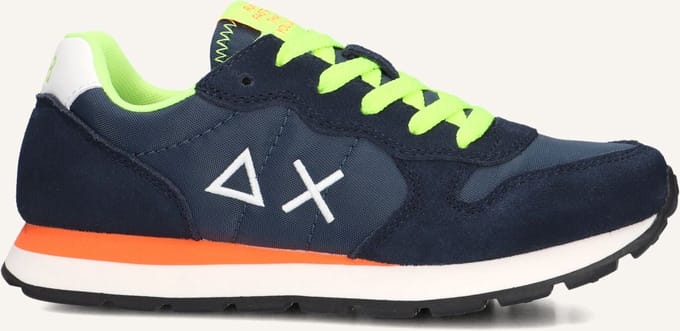 Sun68 Boys Tom Fluo Sneakers - Jongens - Blauw - Maat 38