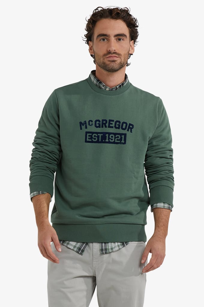 McGregor Graphic Crew Winter Sage Taglia: S | Maglioni a maglia Outlet | Uomo | Verde