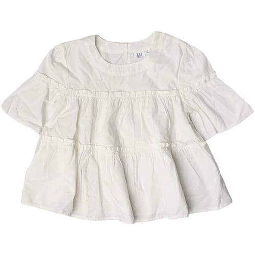 Top met korte mouwen en ruches 856269 meisje