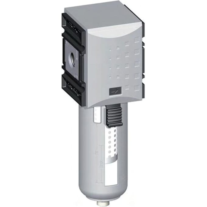 Actief koolstoffilter G3/8'' 470l/min zonder afvoer Polycarbonaat Futura 1