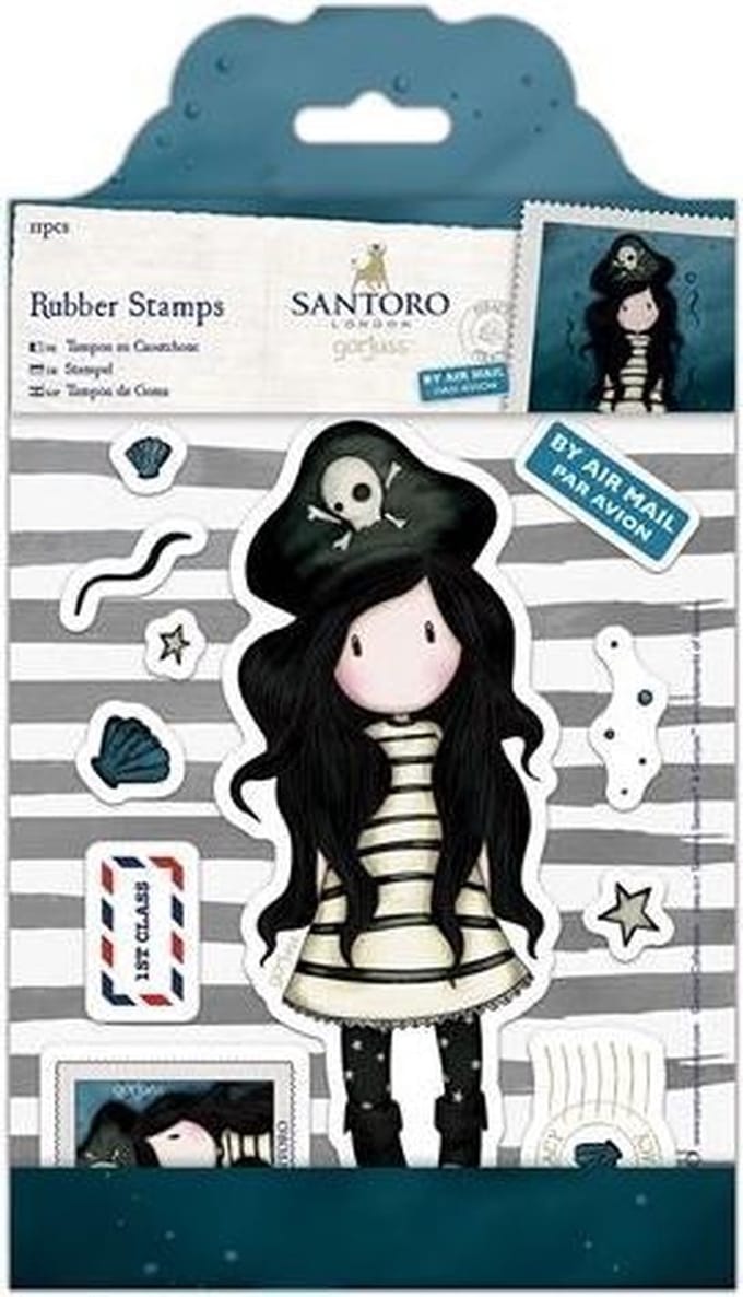 Rubber  Stempels- Santoro - Zeerover