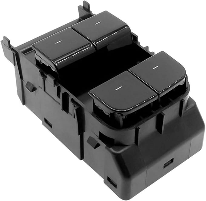 Raamschakelaar Knop - Elektrisch Venster - Auto Herstel - Directe Vervanging - Standaard Formaat - Zwart