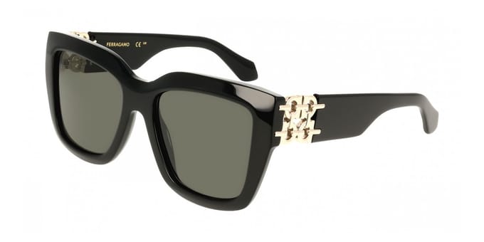 Ferragamo SF2083SE Black 55/18/140 WOMAN Zonnebrillen