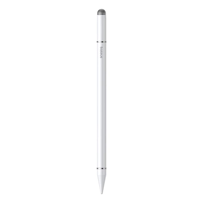 Baseus Smooth Writing III 3-in-1 Passieve Stylus Pen | Universele Touchscreen Stylus | Magnetische Stylus | Aluminium Stylus | Tablet & Smartphone Pen | iPad Android iPhone | Wit
