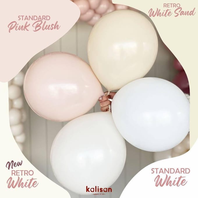 Witte Latex Ballonnen, Witte Kalisan 91Cm, 2 Stuks
