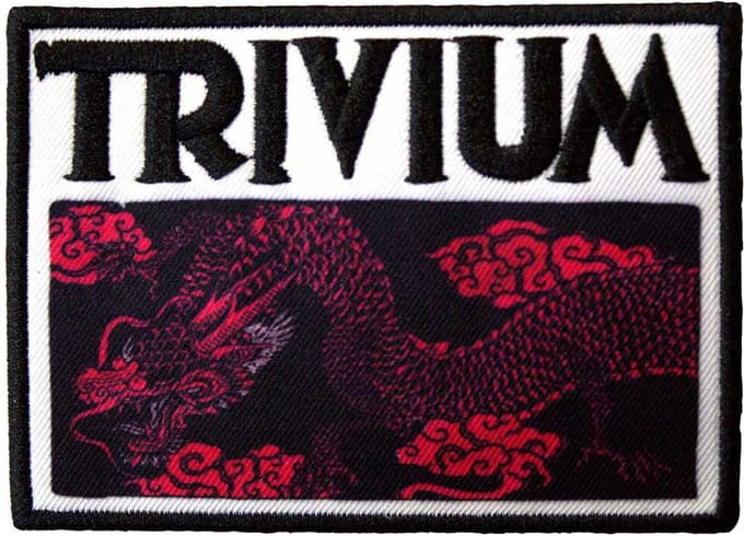 Trivium - Deadmen & Dragons Silhouette Patch - Zwart/Multicolours