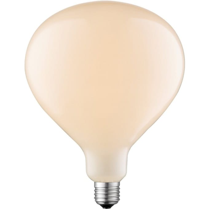 Edison Design LED filament lichtbron Globe - Wit - Milky - LED lamp - 16/16/20.5cm - geschikt voor E27 fitting - Dimbaar - 6W 510lm 2700K - warm wit licht