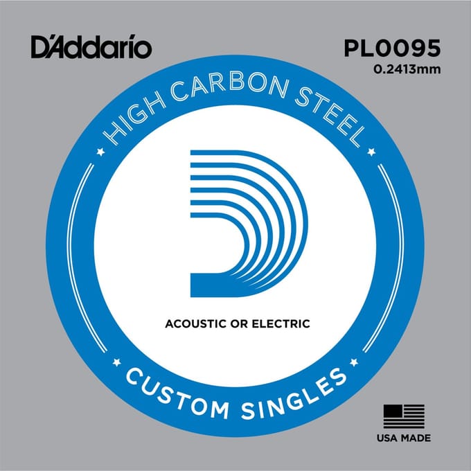 D'Addario PL0095 Plain enkele snaar - Enkele snaar voor gitaar