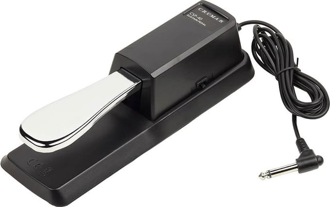 Sustain pedal Crumar CSP-40 deluxe model metal