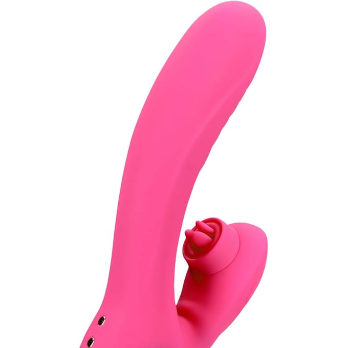 Tongue Flickering and Heating Rabbit Vibrator