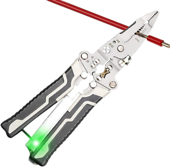 Draadstriptang - Kabelstripper - Elektrisch Onderhoud - Geïntegreerde Functies - 215 cm - Zwart