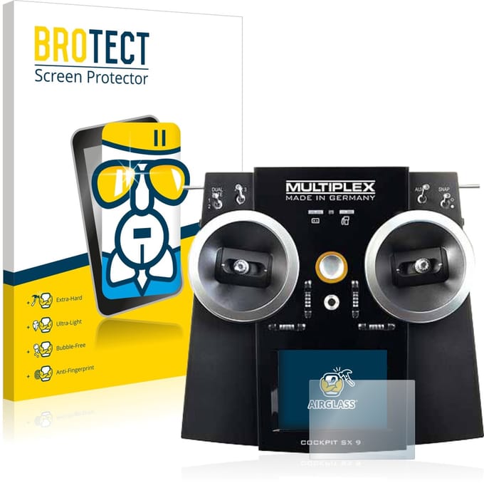 Screenprotector voor Multiplex Cockpit SX9 Beschermglas transparant