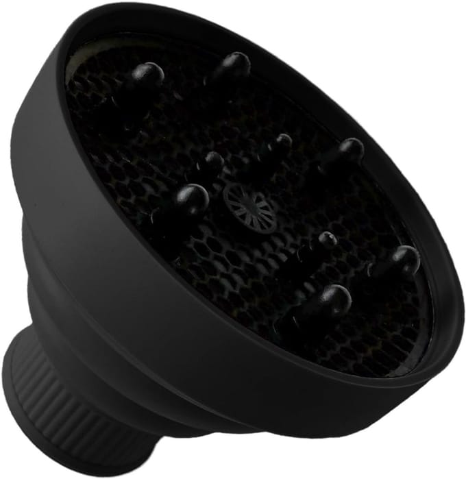 Haardroger Diffuser - Universele Diffuser - Krullen Creëren - Universele Pasvorm - 4-5 cm - Zwart