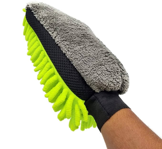 Gadgetpoint - Auto Schoonmaak Spons - Autospons - Washandschoen - Schoonmaakspons Handschoen - Groen