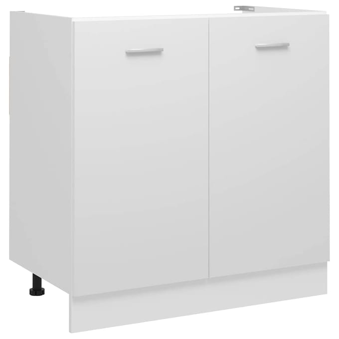 vidaXL - Wastafelonderkast - Lyon - 80x46x81,5 - cm - bewerkt - hout - wit