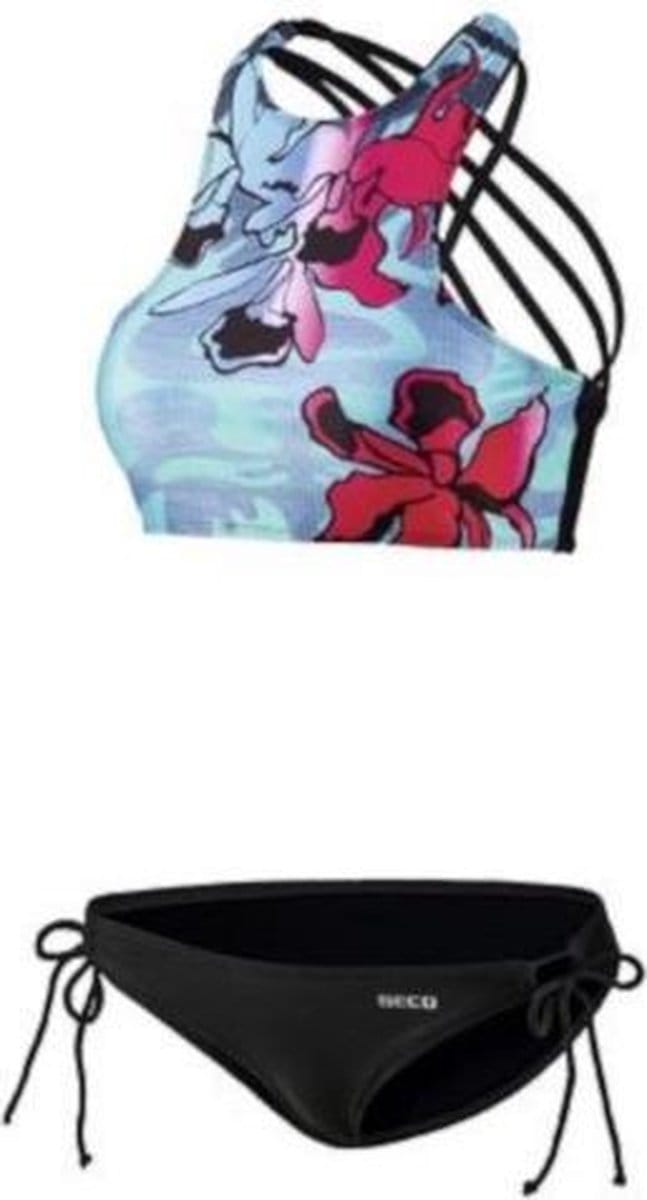 Beco Bikini Beactive B-cup Dames Polyamide Zwart/blauw Mt 32
