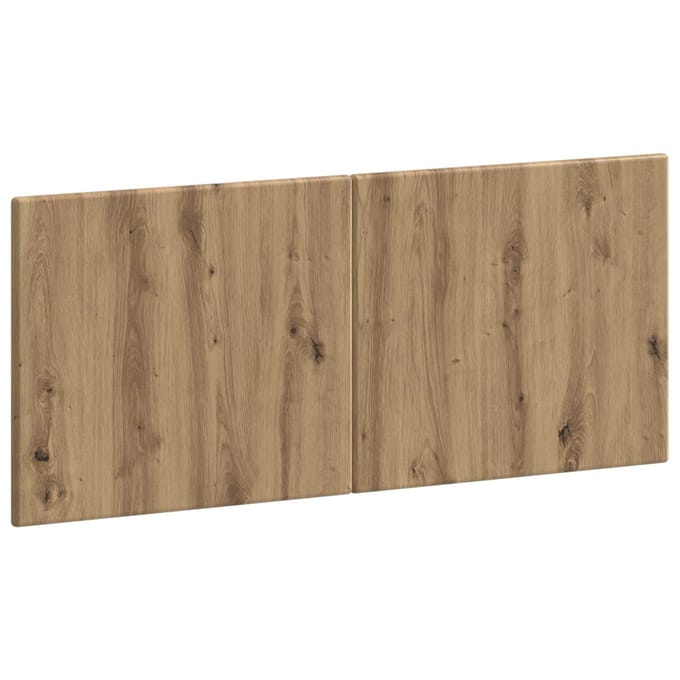 vidaXL - Wandgemonteerd - Hoofdbord - BREDA - Artisanaal - eiken - Bewerkt - hout