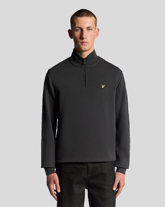 Lyle & Scott Loopback Half Zip Sweater Heren