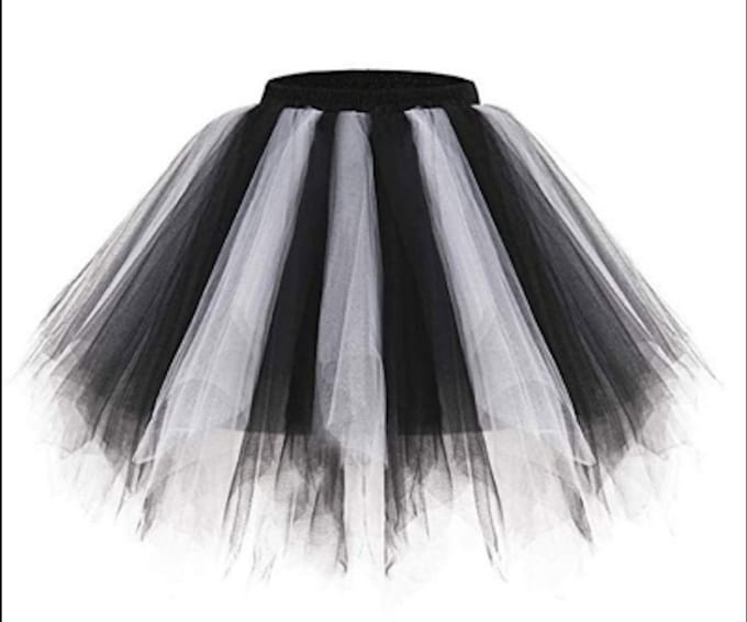 Volle Supertutu kind zwart-wit