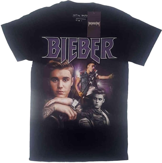 Justin Bieber - JB Homage Heren T-shirt - S - Zwart