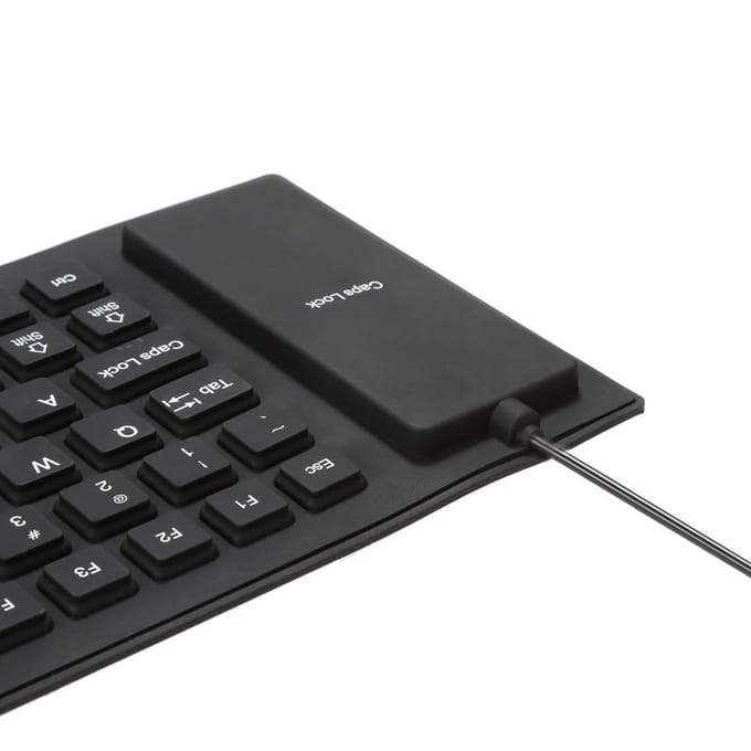 85 Toetsen Opvouwbaar USB Bekabeld Toetsenbord Waterbestendig voor PC Notebook Laptop