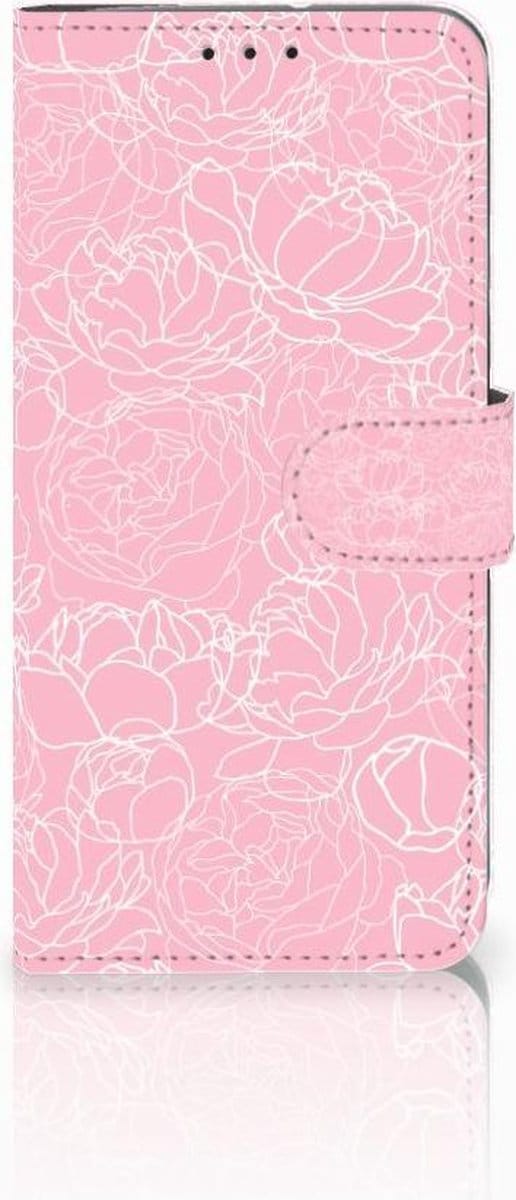 Motorola Moto G7 Power Hoesje White Flowers
