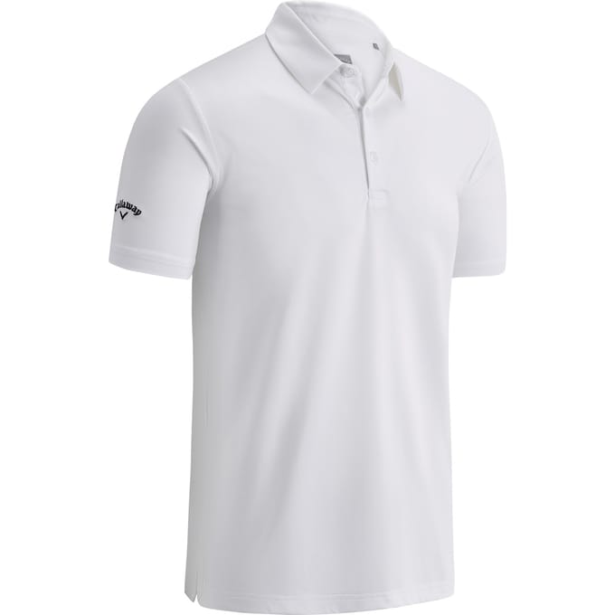 Callaway Heren Swing Tech Solid Colour Polo Shirt (Helder wit)