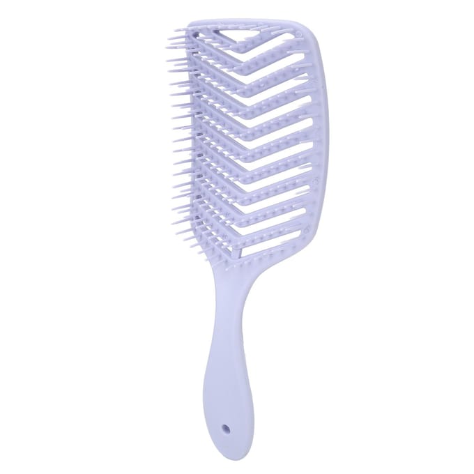 Gebogen ventilatieborstel voor haar Professionele hoofdhuidmassage Paddle Ontwarrende borstel Stylingtool voor snelle gray