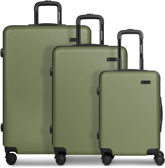Smartbox Edition 05 4 wielen Kofferset 3-delig - Harde bagage - Combinatieslot - olive