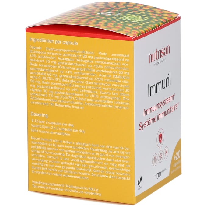 Nutrisan Immuril 100 + 20 Capsules GRATIS 100+20