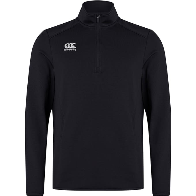 Canterbury Club Track Top heren met ritshals (Zwart)