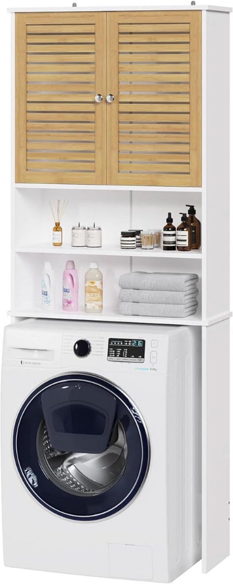 ApexArte® Wasmachine Kast - Meubel Verhoger - Wasdroger Ombouw